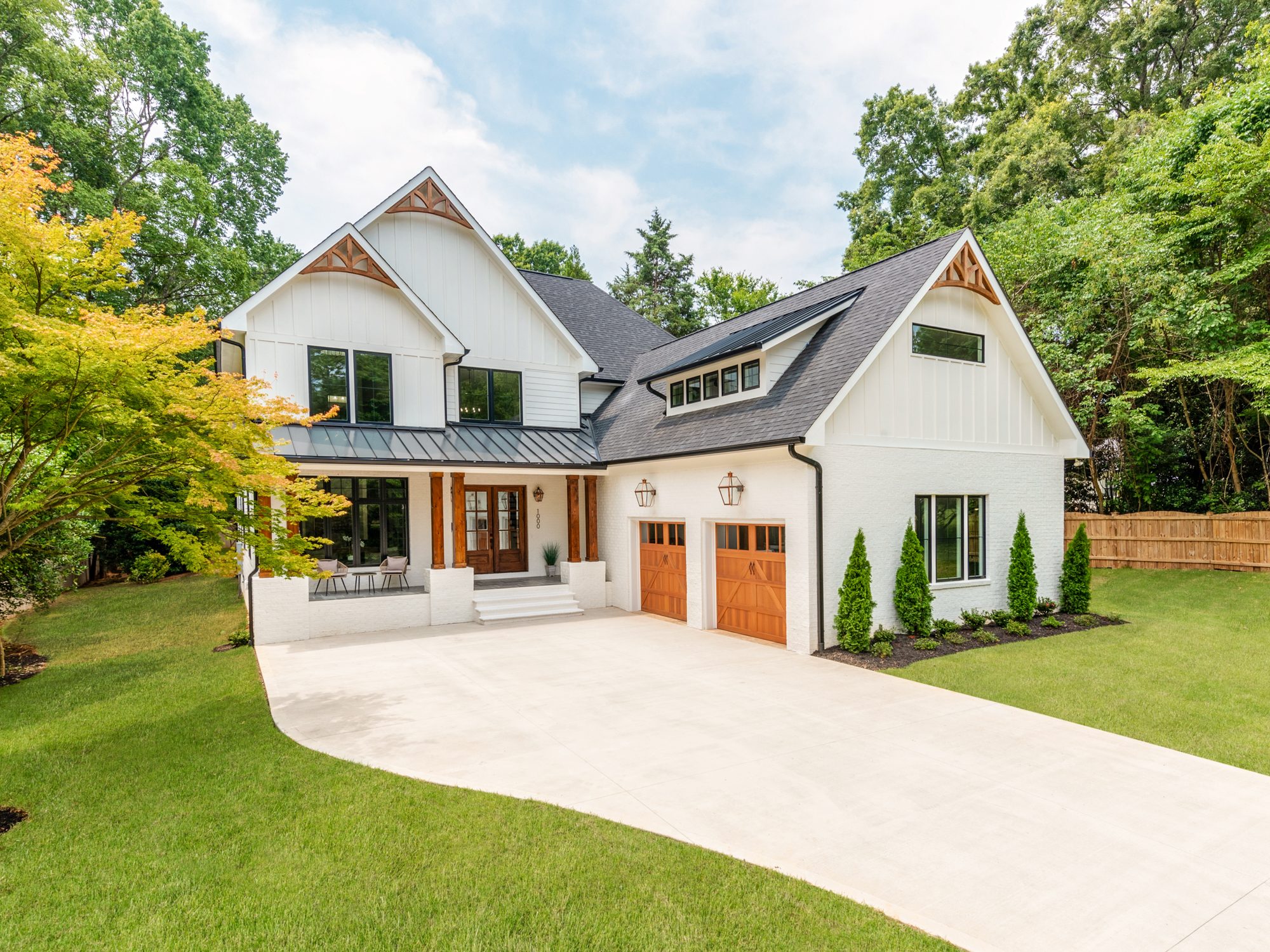 Brantham modern farmhouse custom home in Charlotte NC by Stillman Properties