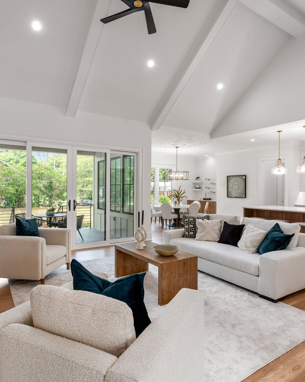 Great room interior — Walker, a Stillman Properties custom home