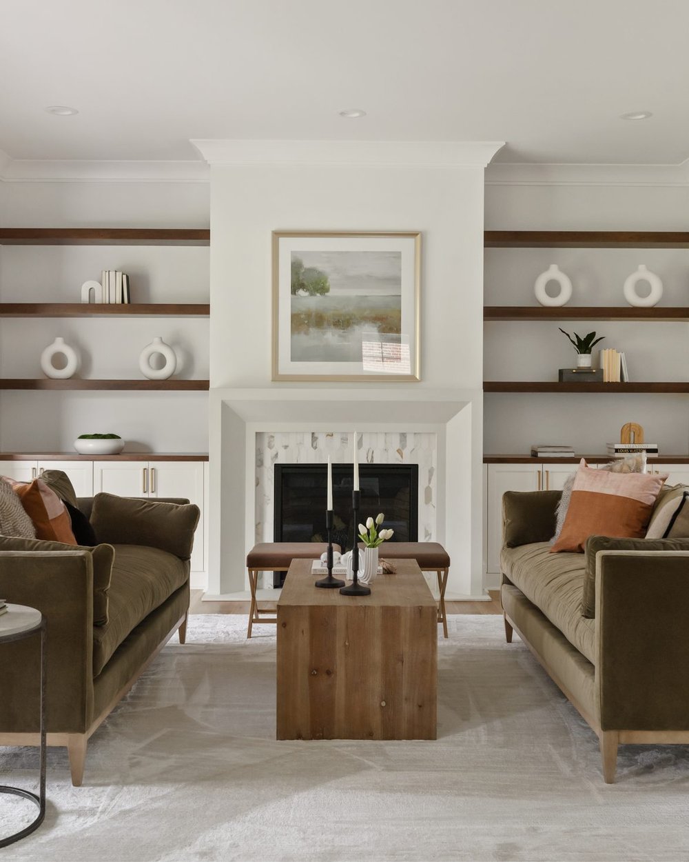 Great room with fireplace — Bywood, a Stillman Properties custom home